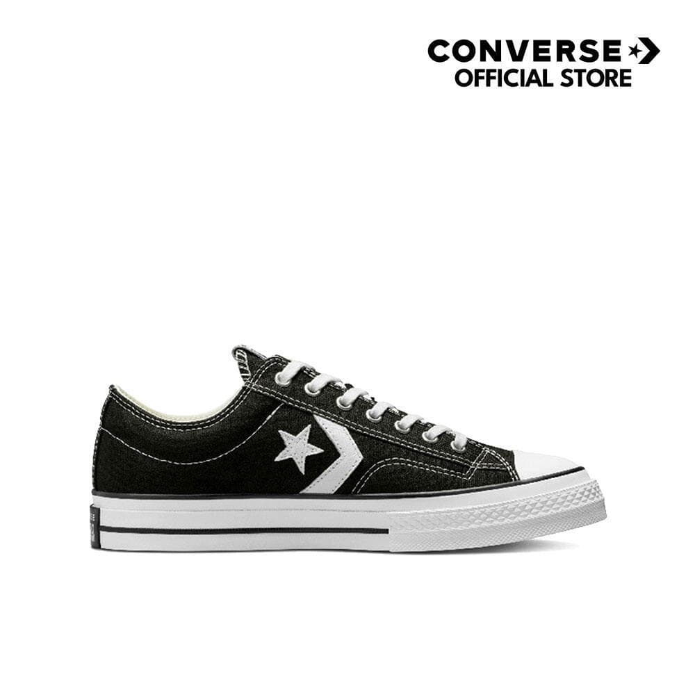 CONVERSE รองเท้าผ้าใบ รุ่น STAR PLAYER 76 PREMIUM CANVAS OX BLACK - A01607CM_H2BKXX สีดำ ผู้ชาย รูปที่ 1