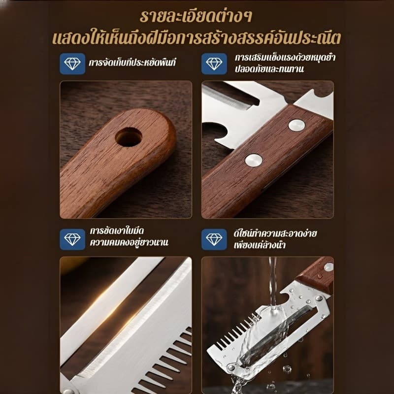 3in1/อุปกรณ์หั่นผักอเนกประสงค์/เหมาะสำหรับใช้ในครัวเรือน รูปที่ 7