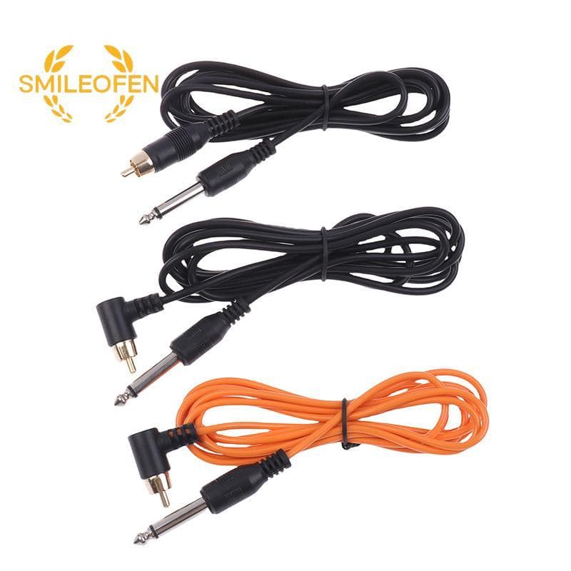 1Pc Tattoo Clip Cord PVC Tattoo Clip Cable Tattoo Machine สายไฟปากกาสักแหล่งจ่ายไฟใหม่ รูปที่ 1