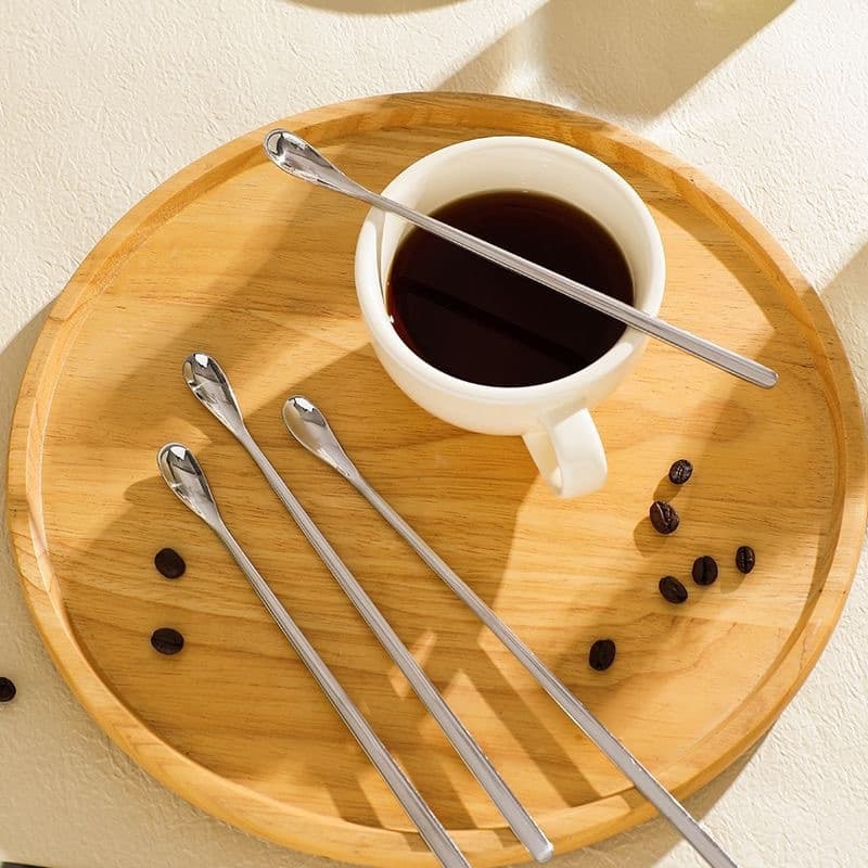 ช้อนคนด้ามยาว ช้อนสแตนเลส ช้อนชงกาแฟ บาร์ผสม DHIH รูปที่ 6