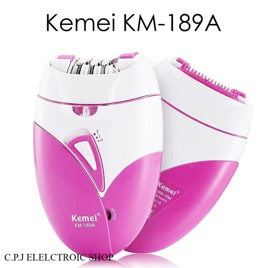 Kemei KM189A เครื่องถอนขนไร้สาย โกนขนรักแร้ ขนแขนขา ชาร์จไฟผ่าน USB Kemei KM189A รูปที่ 1