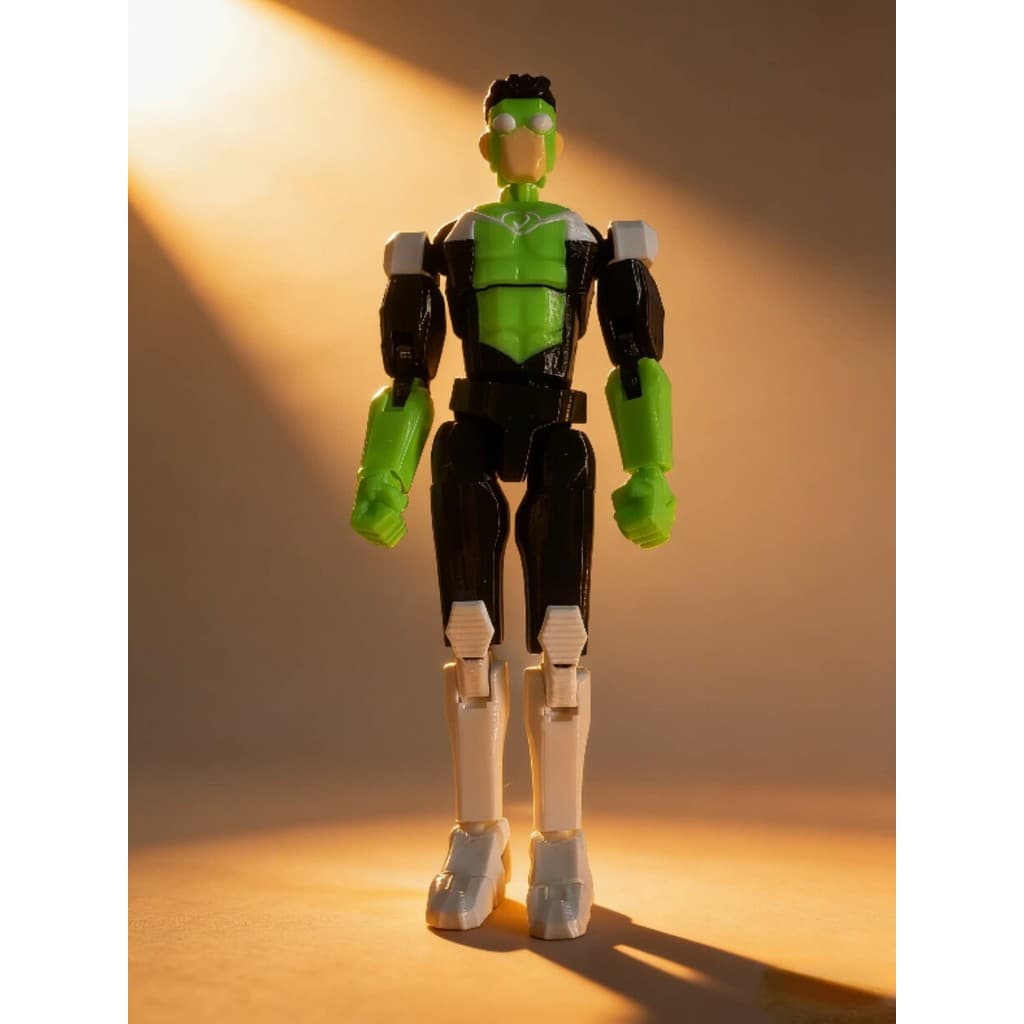 Invincible Young Man ของเล่นการพิมพ์ 3D บล็อกตัวต่อที่สามารถเคลื่อนย้ายได้สุด Invincible Mark Masked Superman Prisoner Series Action Figure รูปที่ 9