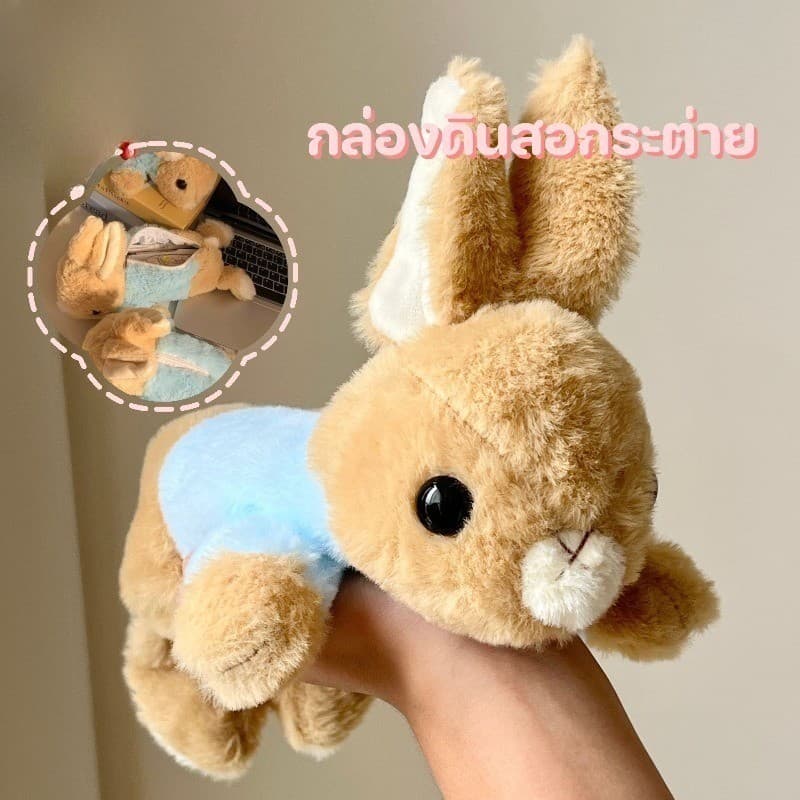 กระเป๋าดินสอขนนุ่ม ลายปีเตอร์แรบบิท สไตล์ญี่ปุ่น น่ารัก ความจุใหญ่ เหมาะสำหรับนักเรียนเก็บเครื่องเขียน รูปที่ 2