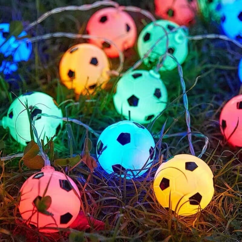 ไฟตกแต่งธีมฟุตบอล LED Football ตกแต่งผับ บาร์ ร้านอาหาร ของตกแต่งแฟนกีฬา รูปที่ 4