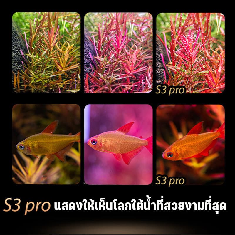 COD โคมไฟตู้ปลา WRGB 8/13W ปรับมุมได้ 360° คลิปกันน้ำ เลี้ยงพืชน้ำ ปลอดภัย แรงดันไฟต่ำ ไฟสว่าง สีสันสดชัด รูปที่ 6