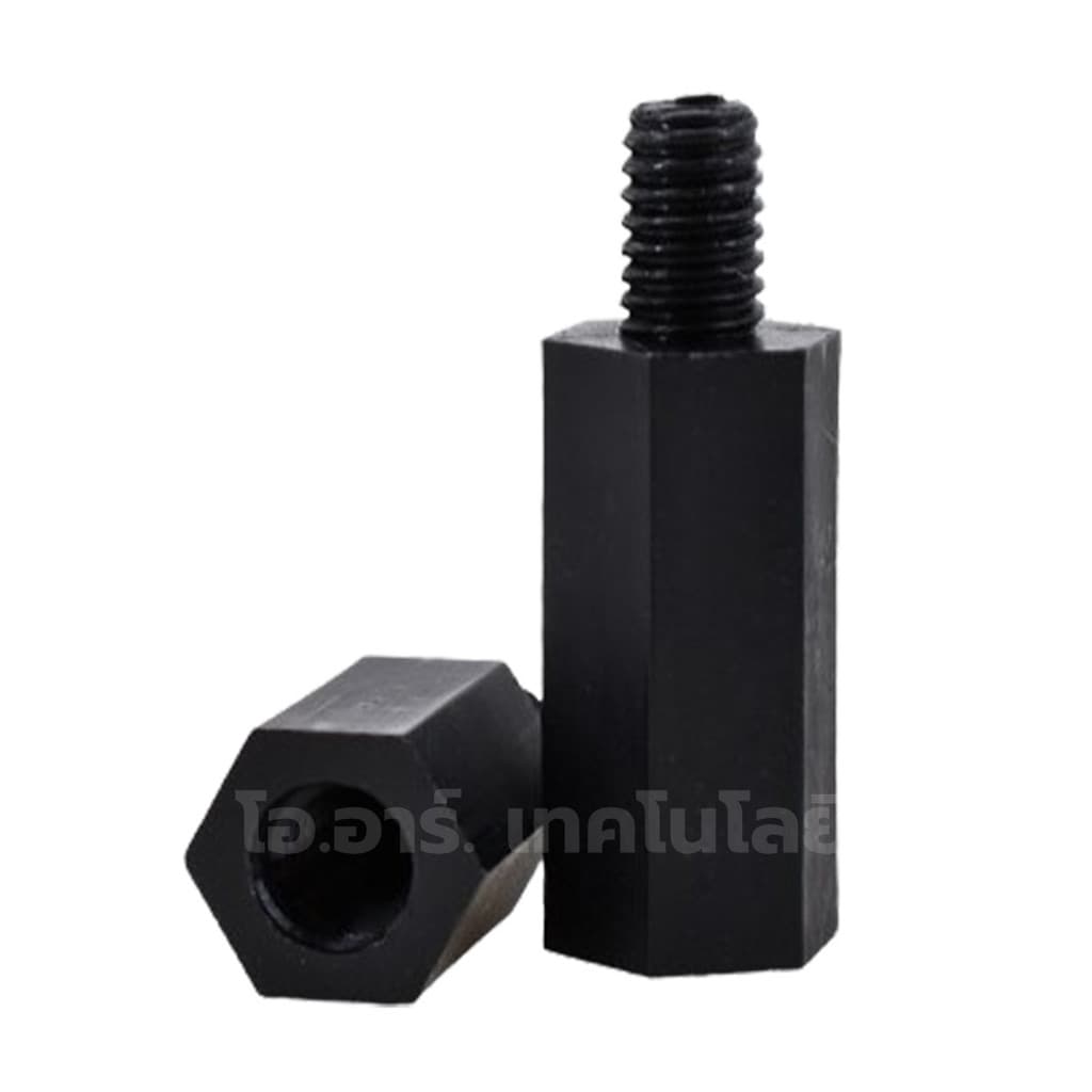 สกรู/นอต/เสาหกเหลี่ยม ไนลอน Nylon Screw/Nut/Standoff Hexagonal Nylon Black ขนาด M2/M2.5/M3/M4/M5 สกรูไนลอน/น... รูปที่ 9