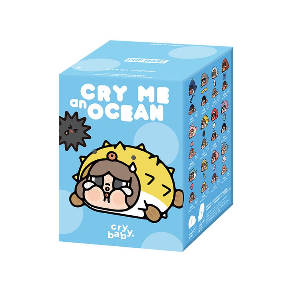 P POPMART CRYBABY Tears Flow เข้าสู่ Sea Series เครื่องประดับอินเทรนด์เล่นรูป Mystery กล่องของขวัญ รูปที่ 4