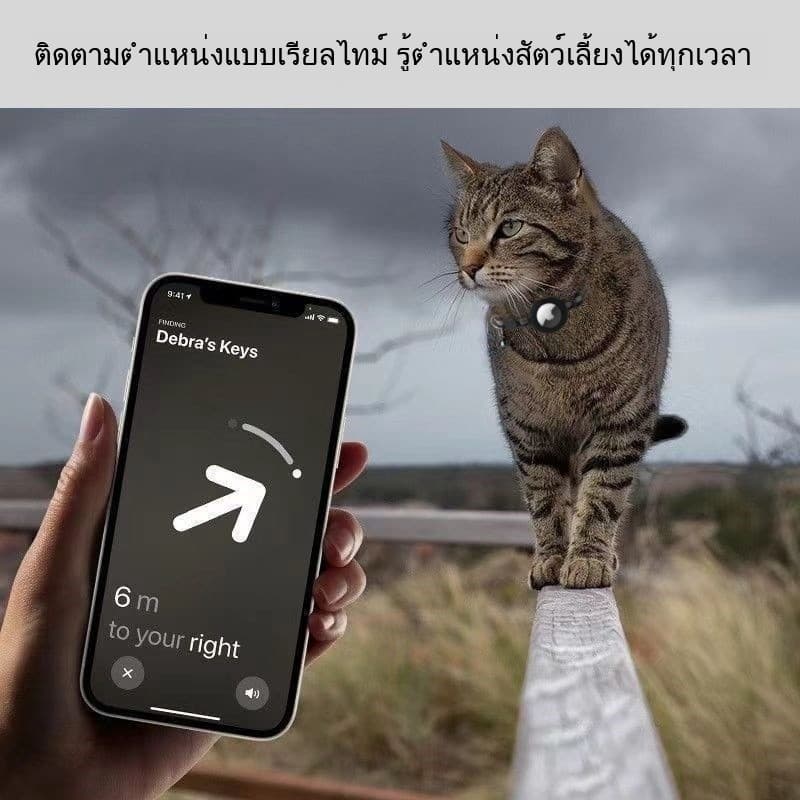 ปลอกคอสำหรับ AirTag น้องหมาแมว แบบหัวเข็มขัดนิรภัย ติดตามสัตว์เลี้ยง ปลอดภัย ทนทาน เหมาะสำหรับแมวและสัตว์เลี้ยงทุกชนิด รูปที่ 3