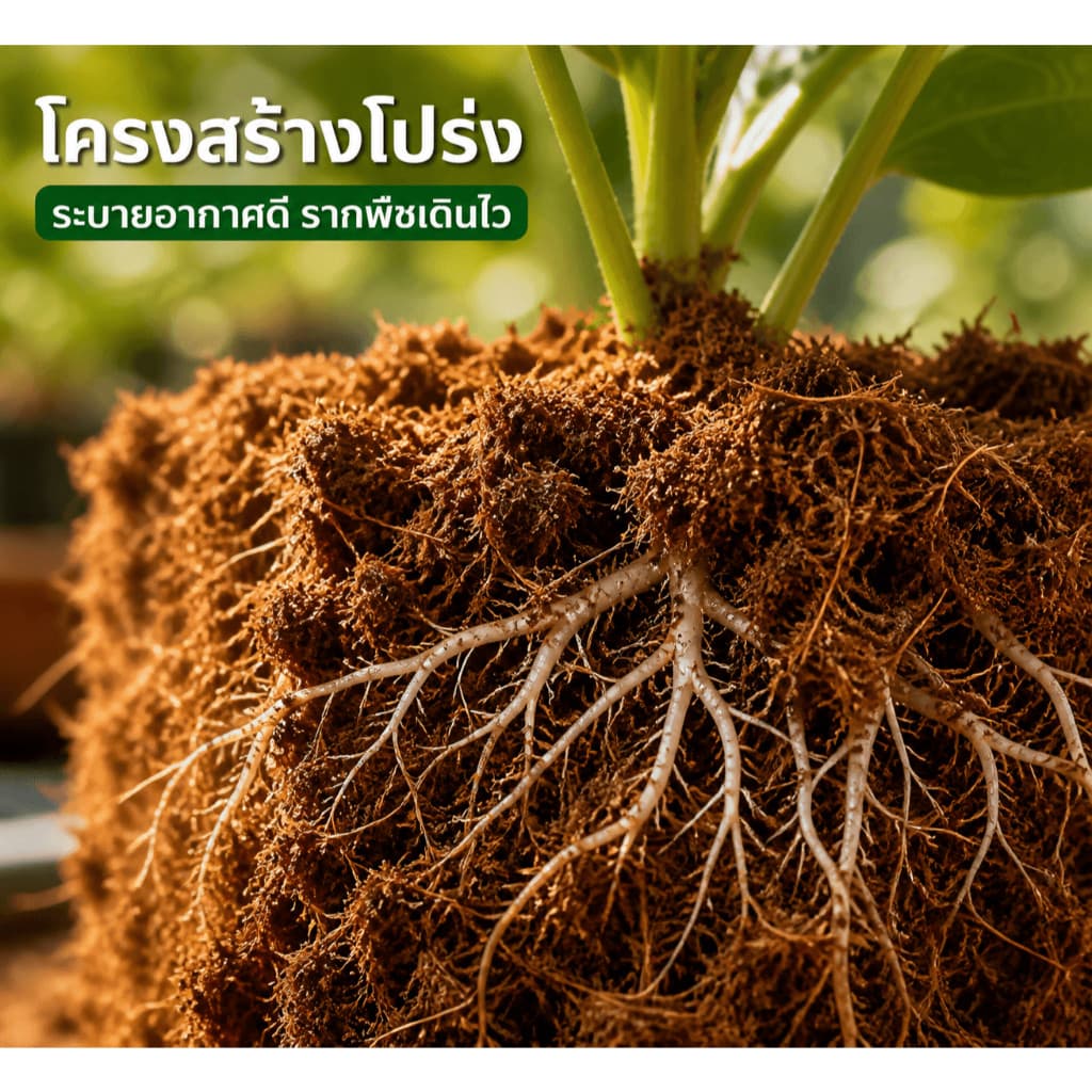 NikiHome ขุยมะพร้าวอัดก้อน เกรดพรีเมียม 100% ขุยมะพร้าวอัดก้อน สำหรับปลูกต้นไม้ พองตัวเร็ว รูปที่ 3