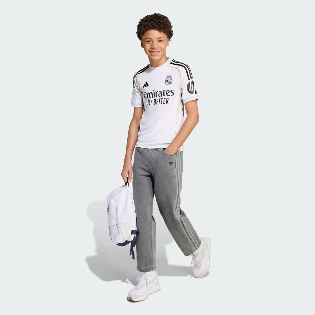 adidas ฟุตบอล เสื้อฟุตบอลชุดเหย้า Real Madrid 25/26 เด็ก สีขาว JN8887 รูปที่ 4