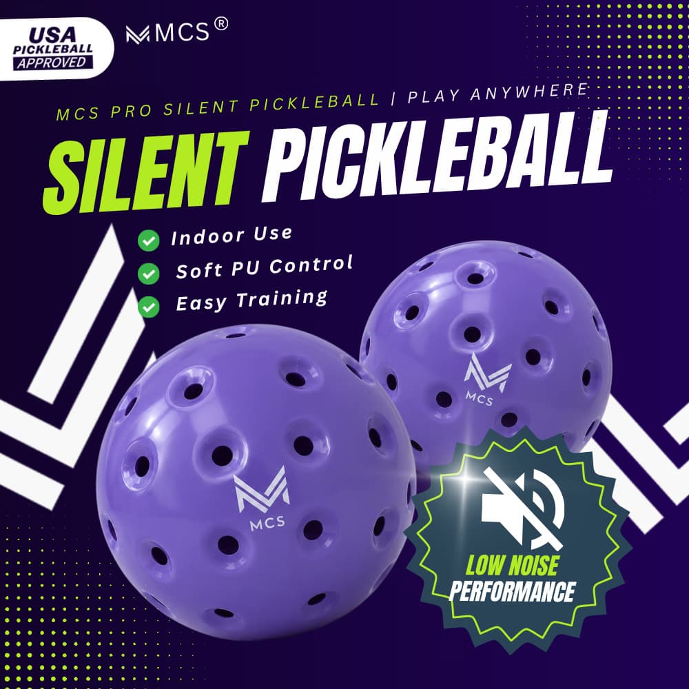 MCS Pro ลูกบอลฝึกซ้อมในร่ม Silent Pickleball | ลูกบอลโฟม ปู่ เงียบเป็นพิเศษสําหรับฝึกซ้อมในร่มและการเล่นเสียงรบกวนต่ํา รูปที่ 2