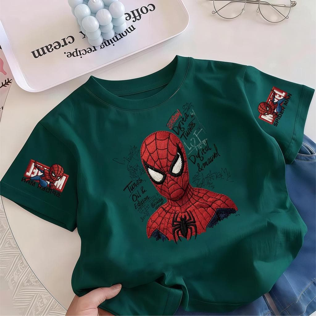COD KIDS PRINCESS เสื้อยืดเด็กผู้ชาย ลายฮีโร่แมงมุม การ์ตูนเท่ๆ แขนสั้น ผ้าคอตตอน ใส่สบาย 2026 รูปที่ 5
