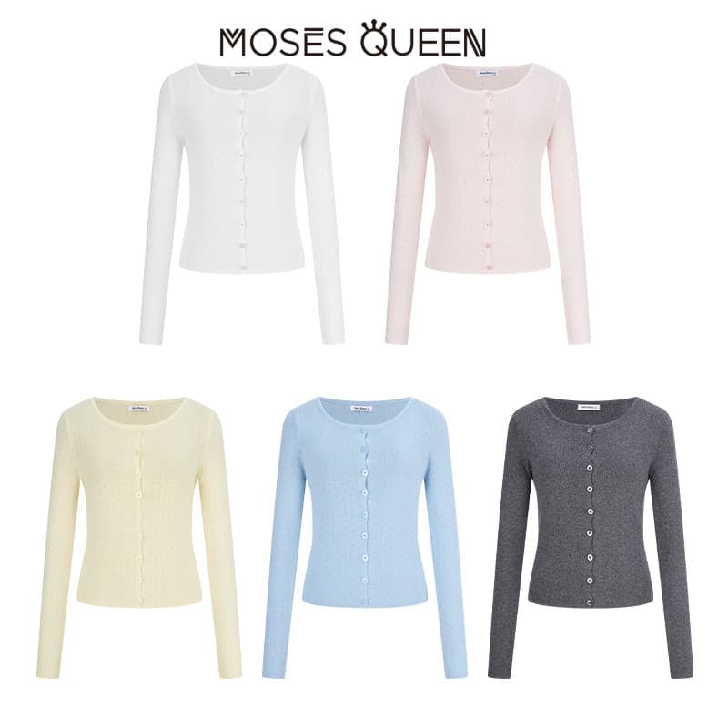 < MOSESQUEEN > โมเสส คาร์ดิแกนผู้หญิง ลายละเอียดทอแน่นแขนยาว สไตล์เรียบง่าย ใส่ง่ายตลอดปี เหมาะทั้งใส่ในและนอกบ้าน #69001 รูปที่ 9