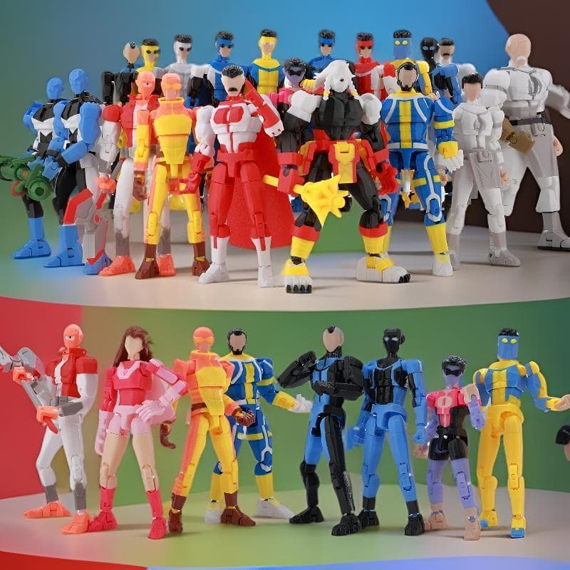 Invincible Young Man ของเล่นการพิมพ์ 3D บล็อกตัวต่อที่สามารถเคลื่อนย้ายได้สุด Invincible Mark Masked Superman Prisoner Series Action Figure รูปที่ 1
