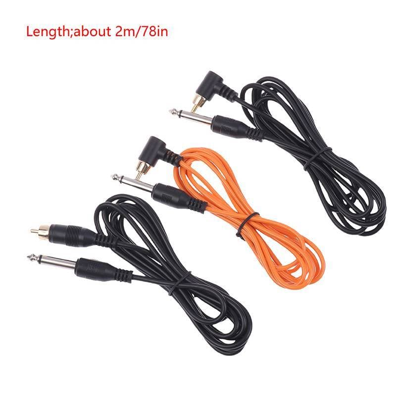 1Pc Tattoo Clip Cord PVC Tattoo Clip Cable Tattoo Machine สายไฟปากกาสักแหล่งจ่ายไฟใหม่ รูปที่ 9