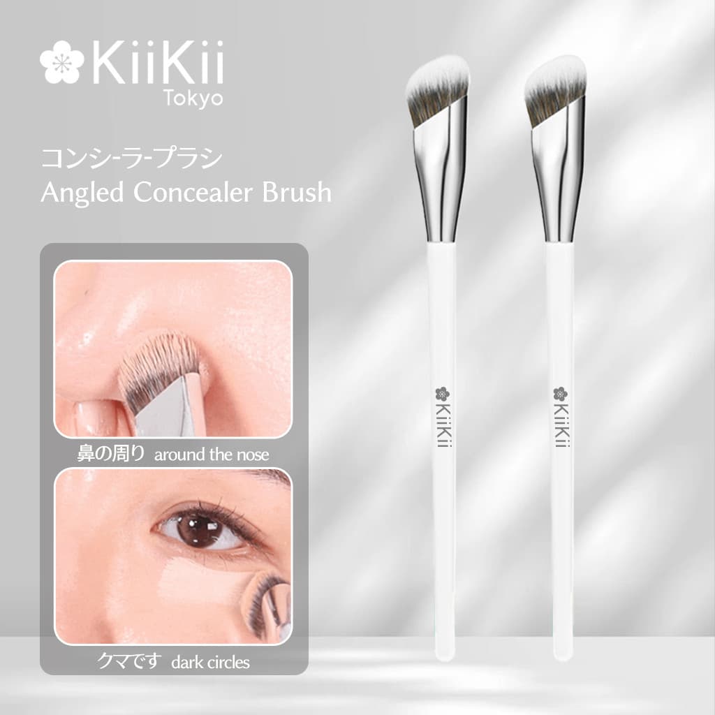 KiiKii Beauty แปรงรองพื้นแบบมุมเฉียง แปรงรองพื้นหัวทุยส์ เสริมจุดเฉพาะทาง ปกปิดดีด เนื้อขนนุ่ม ใช้งานลื่น รูปที่ 1