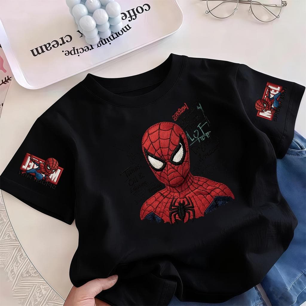 COD KIDS PRINCESS เสื้อยืดเด็กผู้ชาย ลายฮีโร่แมงมุม การ์ตูนเท่ๆ แขนสั้น ผ้าคอตตอน ใส่สบาย 2026 รูปที่ 4