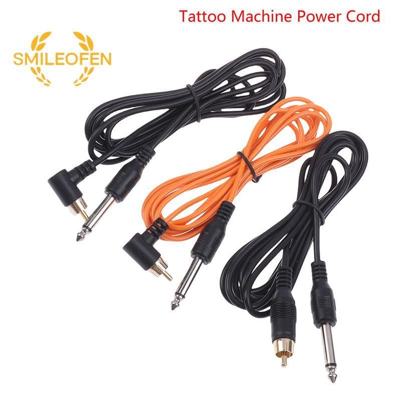 1Pc Tattoo Clip Cord PVC Tattoo Clip Cable Tattoo Machine สายไฟปากกาสักแหล่งจ่ายไฟใหม่ รูปที่ 4