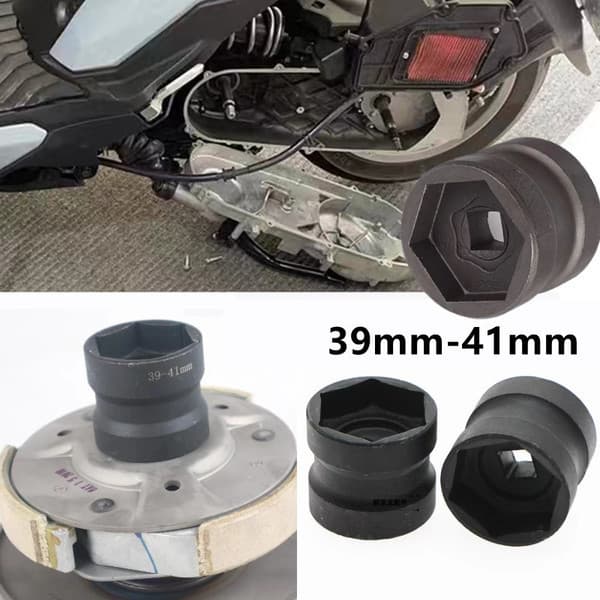 UPW7 ลูกบล็กถอดครัช ลูกบล็อก39/41 เหล็กเกรดCR-V ปลอกปลายแขน 39-41 ปลอกน็อตรอก GY6 ตัวถอดคลัทช์หลัง รูปที่ 1
