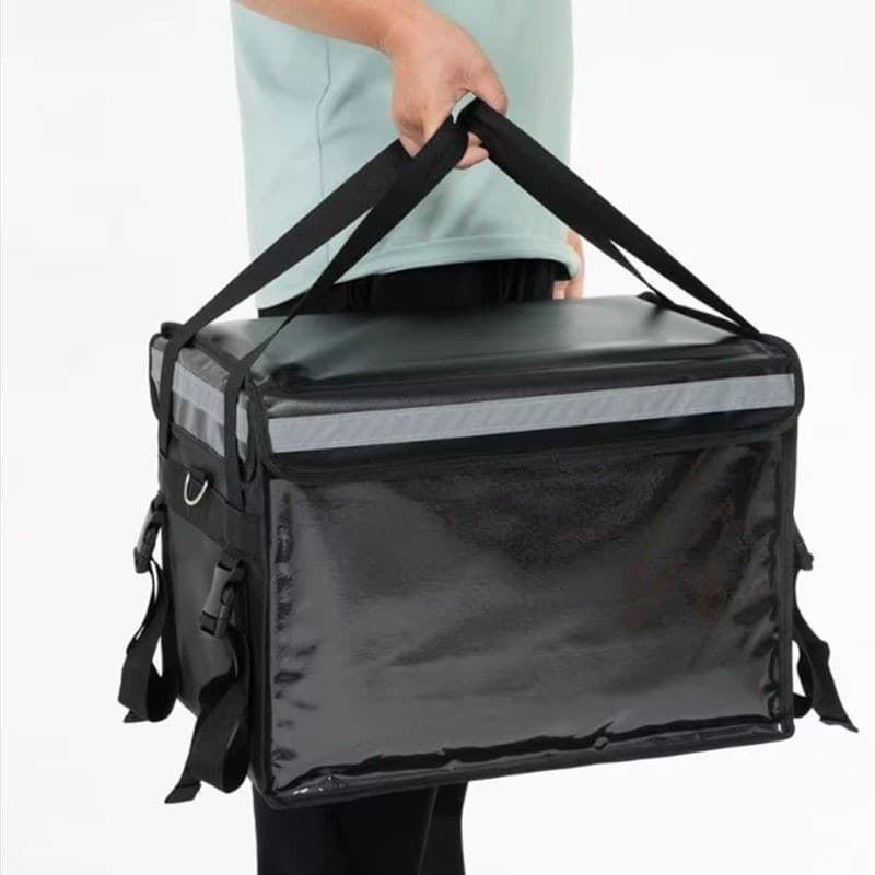 กระเป๋าเดลิเวอรี่ กล่องส่งอาหาร 22L 45L 62L ดำ เก็บร้อนเย็น กันน้ำแบบหนา รูปที่ 2