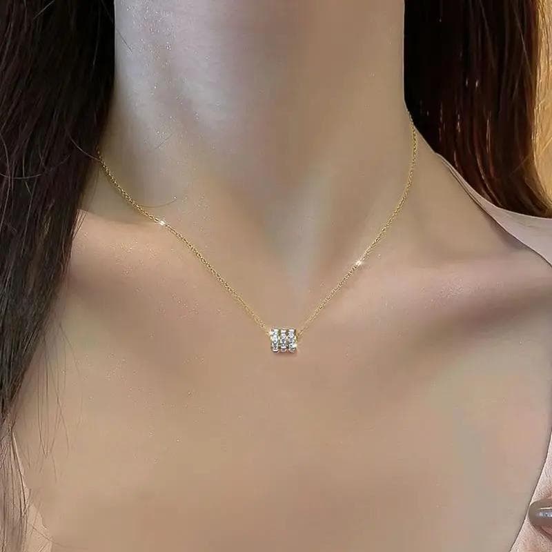 ZDREN สร้อยคอเหล็กไทเทเนียมสำหรับผู้หญิง - มีสไตล์และหรูหรา เป็นสไตล์ที่เหล่าคนดังชื่นชอบ ดีไซน์เพรียวบางเพิ่มความเก๋ไก๋ รูปที่ 4