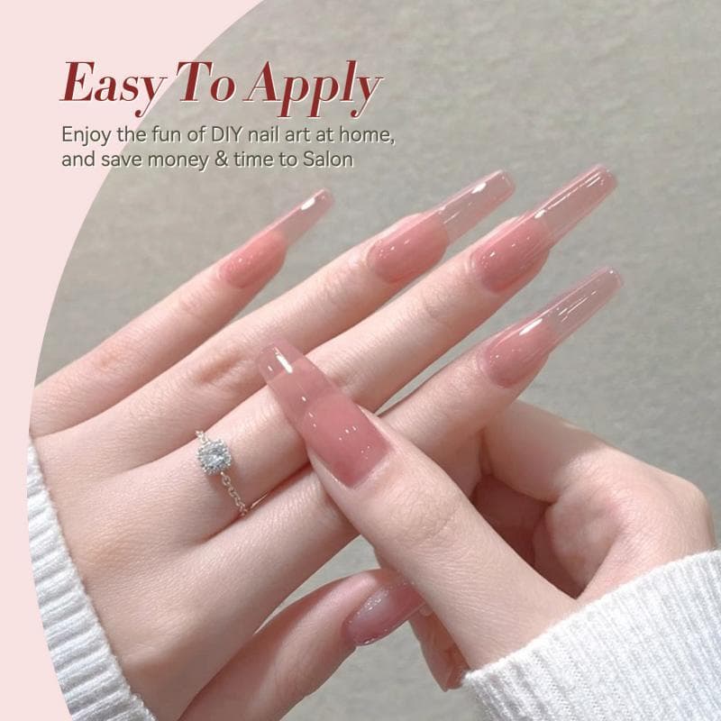 BORN PRETTY 15ml Rosewood Jelly Pink Gel ยาทาเล็บสีชมพูใส UV Soak Off Gel วานิชเล็บเจล รูปที่ 4