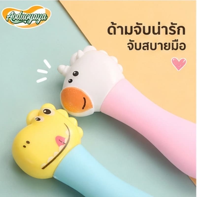 Aoduoyaya ชุดช้อนส้อมเด็ก 4pcs ตะเกียบเด็ก สแตนเลส ลายการ์ตูน ฝึกจับกินข้าว กล่องพกพา รูปที่ 5