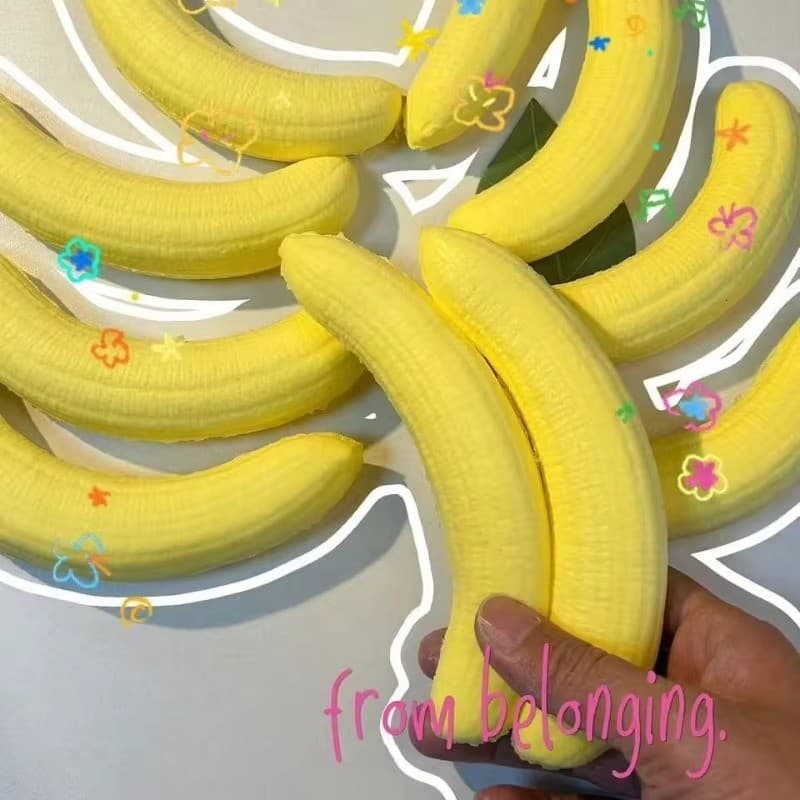 จัมโบ้ Squishy Banna จําลองยักษ์บีบความเครียด Ball ช้า Rebound ของเล่นผู้ใหญ่เด็กความเครียดบรรเทาของขวัญตกแต่งบ้าน รูปที่ 3