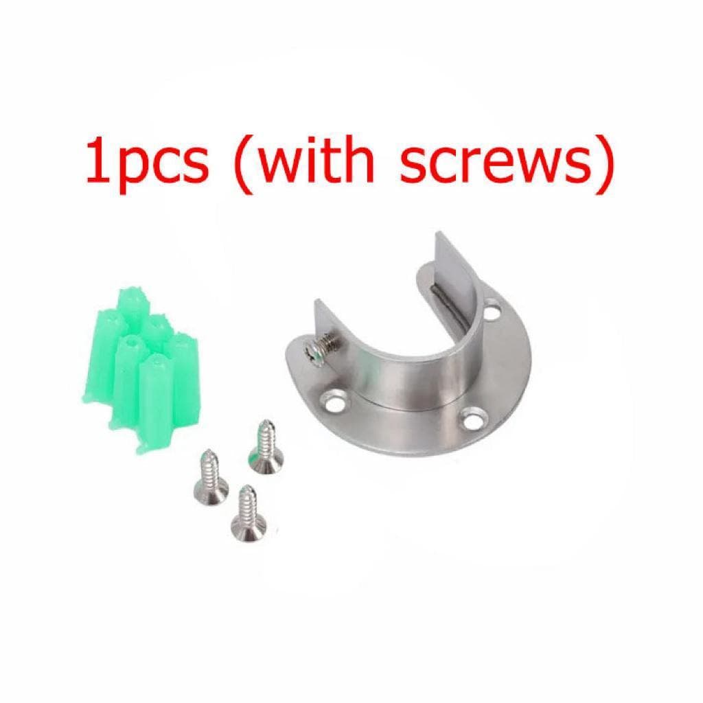 ราวจับหน้าแปลน สเตนเลส รูปตัว U สําหรับในตู้เสื้อผ้า ขนาด 25mm 32mm Closet Rod Brackets รูปที่ 9
