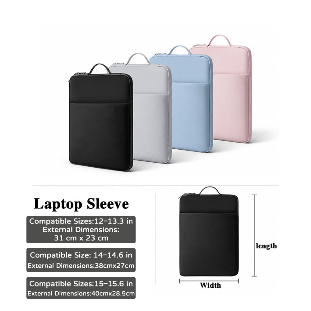 กระเป๋าแท็บเล็ต PU ขนาด 11/13.3/14/14.6/15.6 นิ้วกรณีป้องกัน ipad พร้อมช่องเก็บของด้านในกันน้ำป้องกันการชนกัน รูปที่ 9