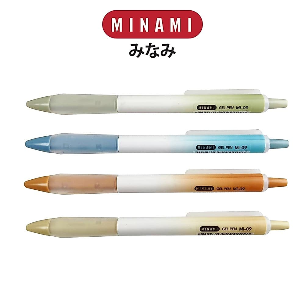 [สินค้าสมนาคุณ - Gift] MINAMI (มินามิ) ปากกาหมึกเจล 0.5 mm. MI-09 ตรามินามิ คละสี จำนวน 1 ด้าม