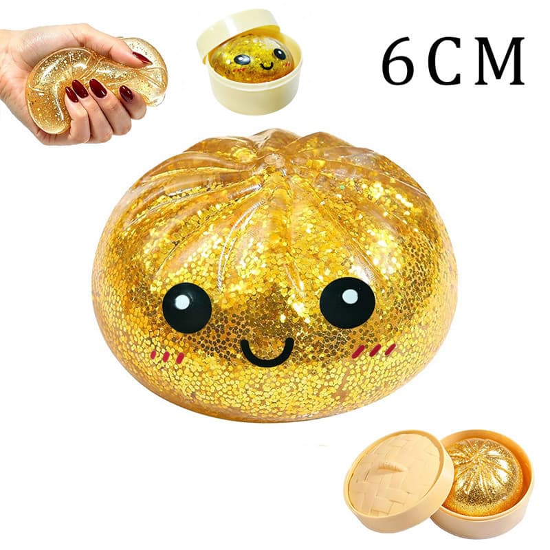 Malt Sugar Glitter Dumpling Squishy ช้า Rebound ความเครียดบรรเทา Fidget Squeeze ของเล่น รูปที่ 8