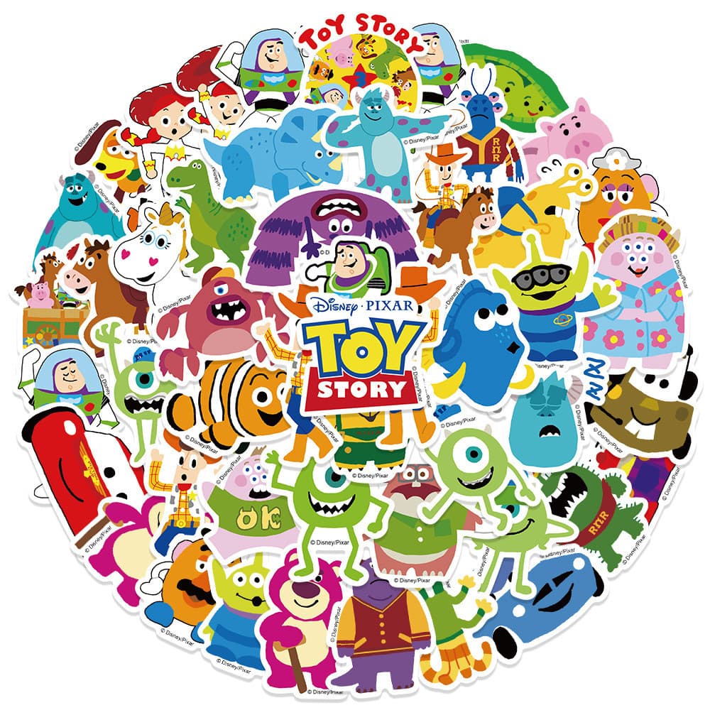 Disney Cartoon ทอย สตอรี่ toystory sticker สติกเกอร์กันน้ำ 50ชิ้น toy story รูปที่ 2