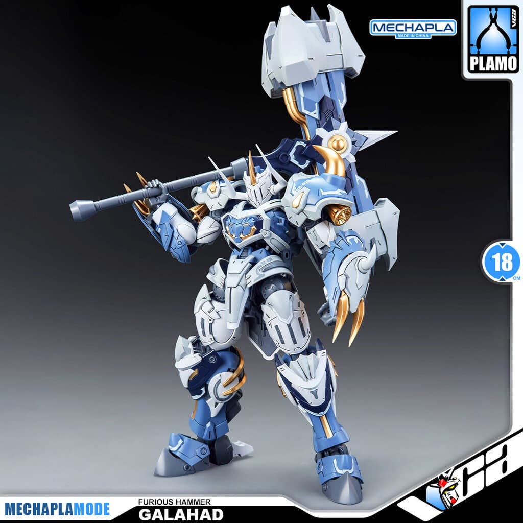 VCA SNAA FURIOUS WARHAMMER GALAHAD ACTION MODEL MECHA TOY REAL GRADE RG ประกอบ หุ่นยนต์โมเดลของเล่น รูปที่ 4