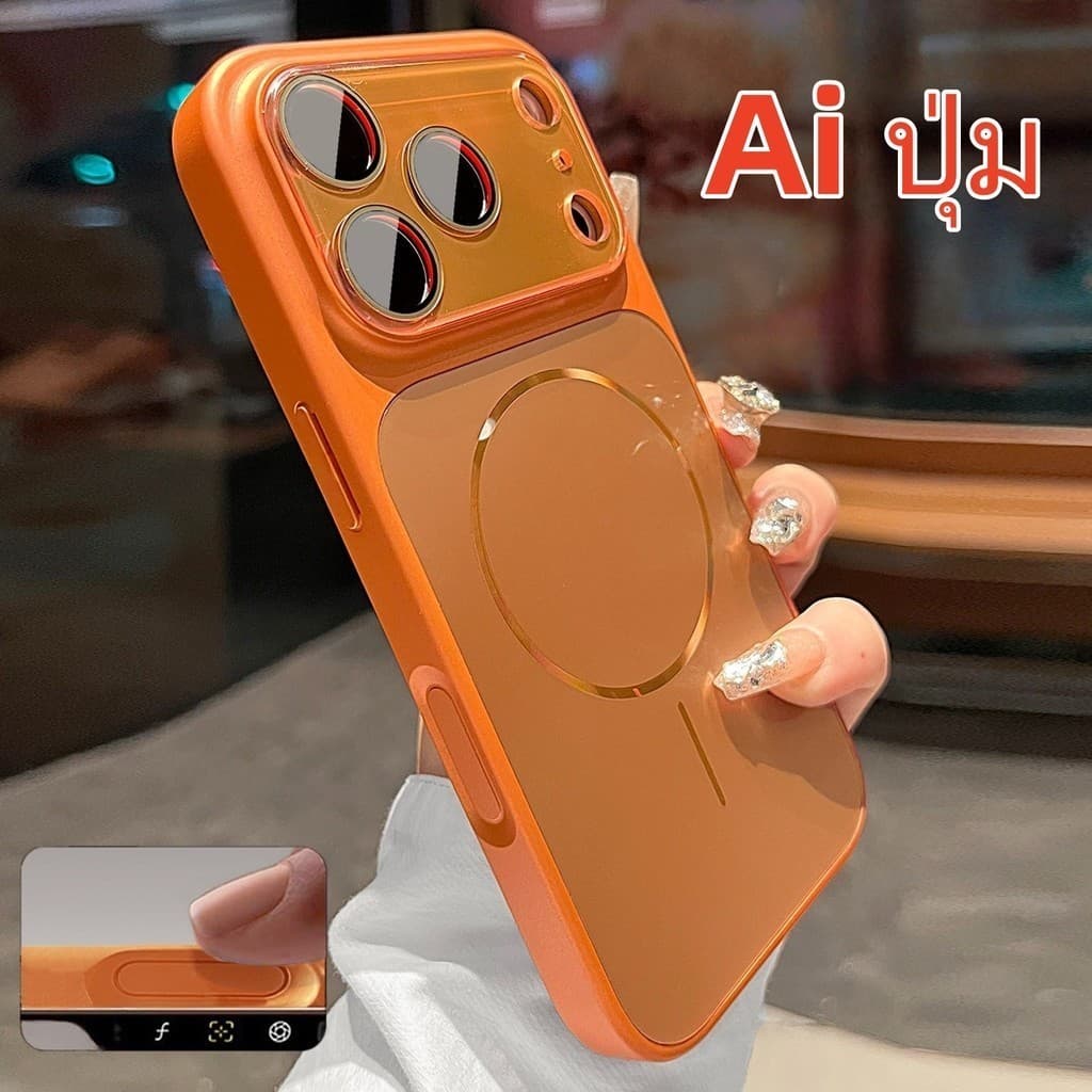 เคส iPhone หรูแบบด้านแม่เหล็ก เหมาะกับรุ่น 17 Pro 16 15 Pro Max พร้อมการป้องกันเลนส์ กันกระแทก รูปที่ 3