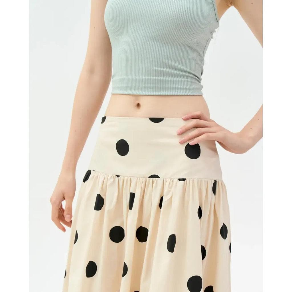 JIAQI 2062 White Whisper Skirt - กระโปรงเอวสูง S-3XL รูปที่ 6