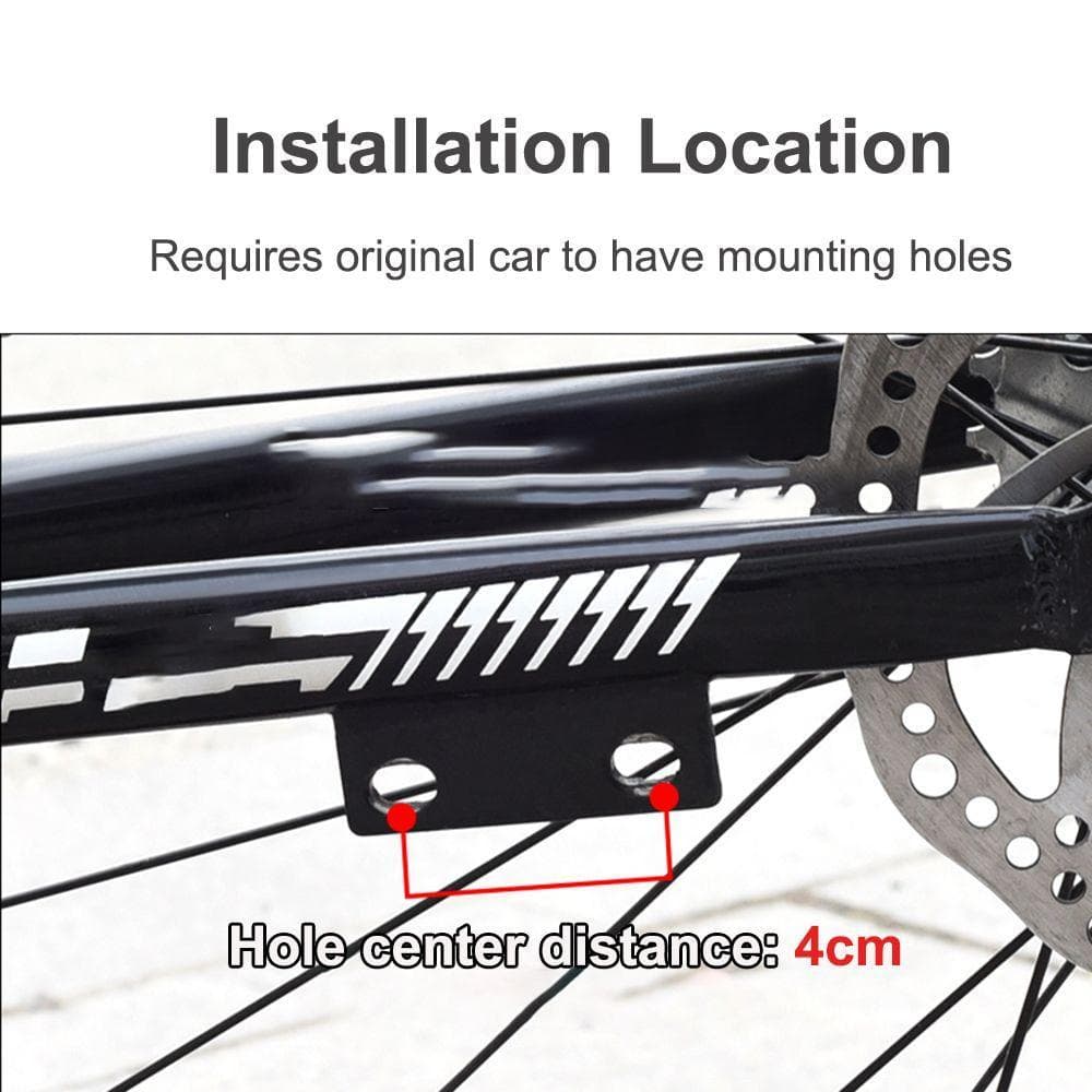 QUANTZY ขาตั้งจักรยานสีดําลื่นจักรยานเสือหมอบขาตั้งด้านข้างเท้าพับ รูปที่ 3