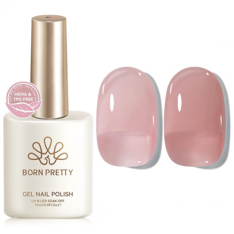BORN PRETTY 15ml Rosewood Jelly Pink Gel ยาทาเล็บสีชมพูใส UV Soak Off Gel วานิชเล็บเจล รูปที่ 2
