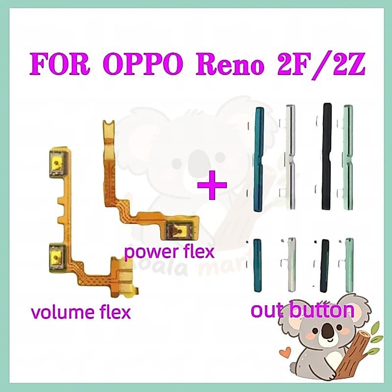 สําหรับ OPPO Reno 2F/ OPPO Reno 2Z โทรศัพท์สวิทช์ Key Power On Off Volume up down ปุ่มด้านข้างปุ่ม Flex เปลี่ยน รูปที่ 1
