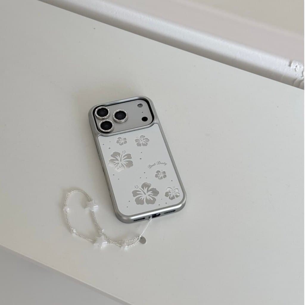 สไตล์เกาหลี ins สาวฤดูร้อนกระจกชบาหวานเหมาะสําหรับ iphone17pro/17promax เคสป้องกัน Apple 16 เคสโทรศัพท์ 16promax เคสป้องกัน 15 กันกระแทก 13/14 กรณี 11/12/12promax/17air/15plus รูปที่ 7