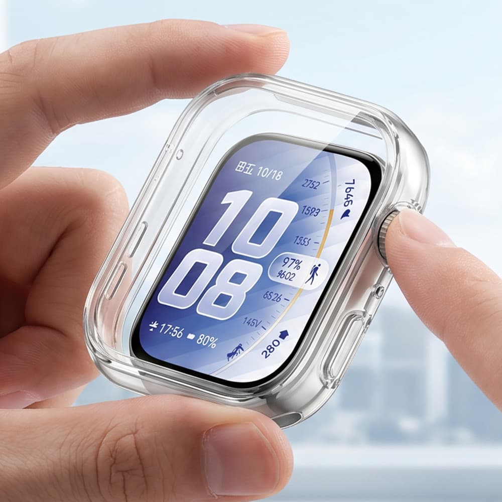 ฝาครอบป้องกันหน้าจอสำหรับ Fit 5 4/5 4 Pro กรณีครอบคลุมเต็มรูปแบบกันชน Tpu สำหรับ Smartwatch Huawei Fit 3 อุปกรณ์เสริม รูปที่ 3