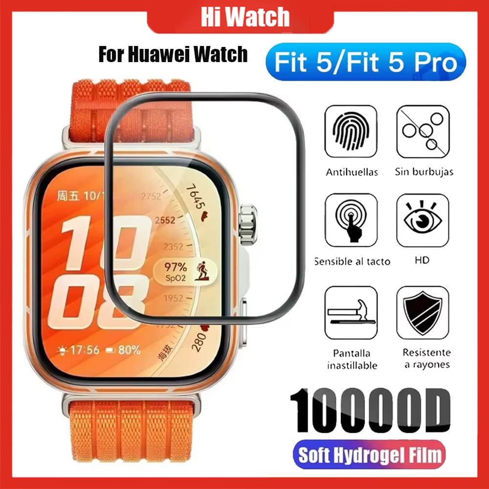 3D หน้าจอโค้ง Protector สําหรับ Huawei Fit 5 HD Coverage ฟิล์มป้องกันสําหรับนาฬิกา Huawei Fit4/4Pro/3 ป้องกันหน้าจอ รูปที่ 1