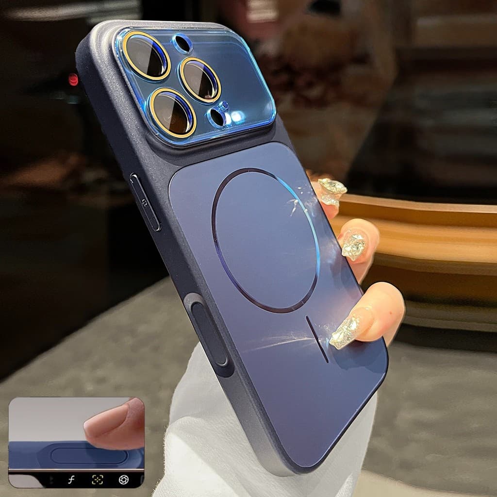 เคส iPhone หรูแบบด้านแม่เหล็ก เหมาะกับรุ่น 17 Pro 16 15 Pro Max พร้อมการป้องกันเลนส์ กันกระแทก รูปที่ 1