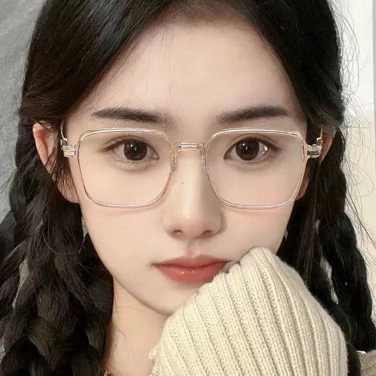 แว่นตาทรงสี่เหลี่ยมป้องกันแสงสะท้อนสีฟ้าเหมาะสำหรับใบหน้าใหญ่สี unisex รูปที่ 2