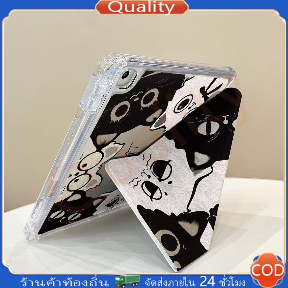 เคสกันกระแทก iPad พับได้ 3+Yสำหรับ Air7 Air6 Gen11 A16 Gen10 Air4/5 10.9 gen7/8/9 10.2 Pro 11กันกระแทก พร้อมช่องใส่ปากกา รูปที่ 6