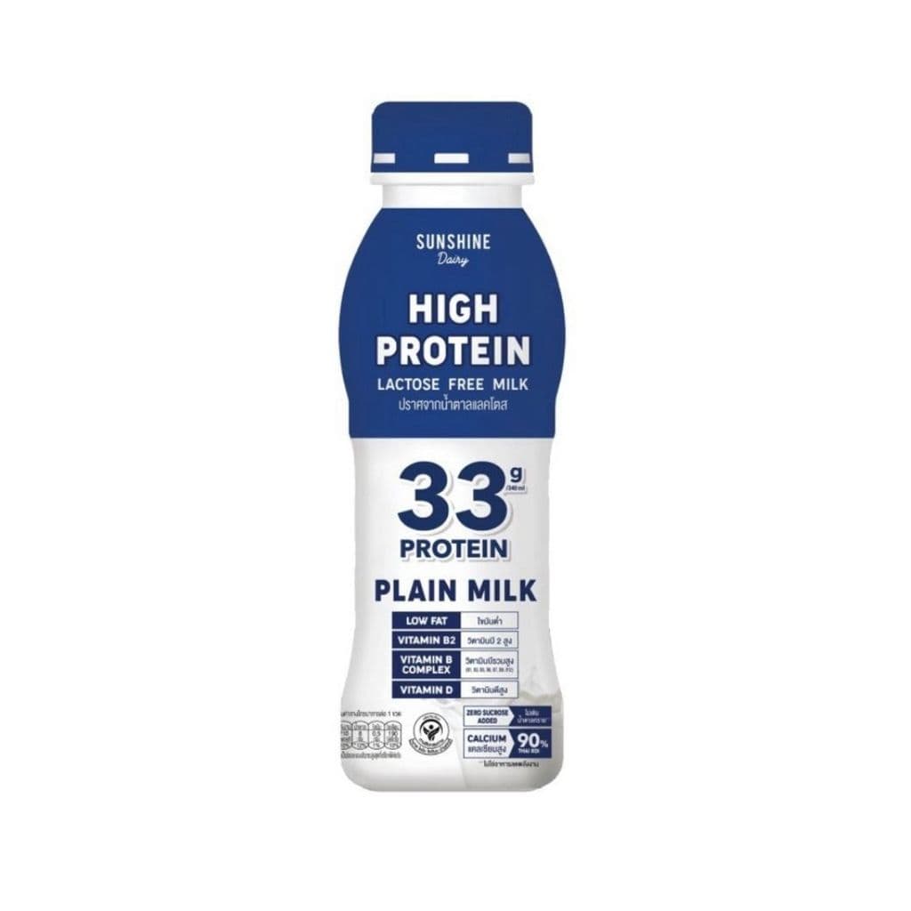 ซันชายน์แดรี่ ไฮโปรตีนจืด Sunshine High Protein Plain 340ml. รูปที่ 1