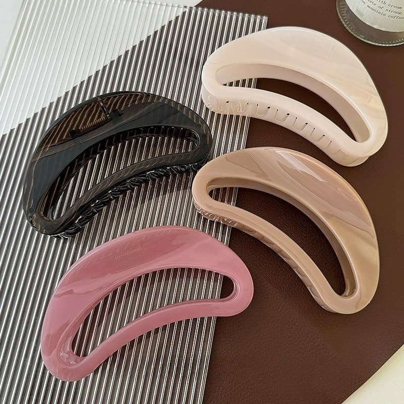 ผู้หญิงขนาดใหญ่ D Shape Grips ผม Cips Headwear อุปกรณ์เสริม รูปที่ 9