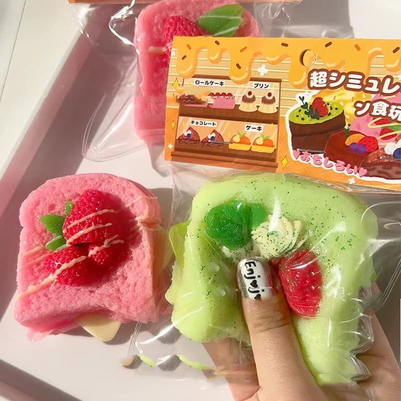 Soufflé ซิลิโคนเกรดอาหาร Taba Squishy, ของเล่นบีบนุ่มครีมทํามือ, คลายเครียดคลาสสํานักงาน, ของขวัญอีสเตอร์คริสต์มาส รูปที่ 8