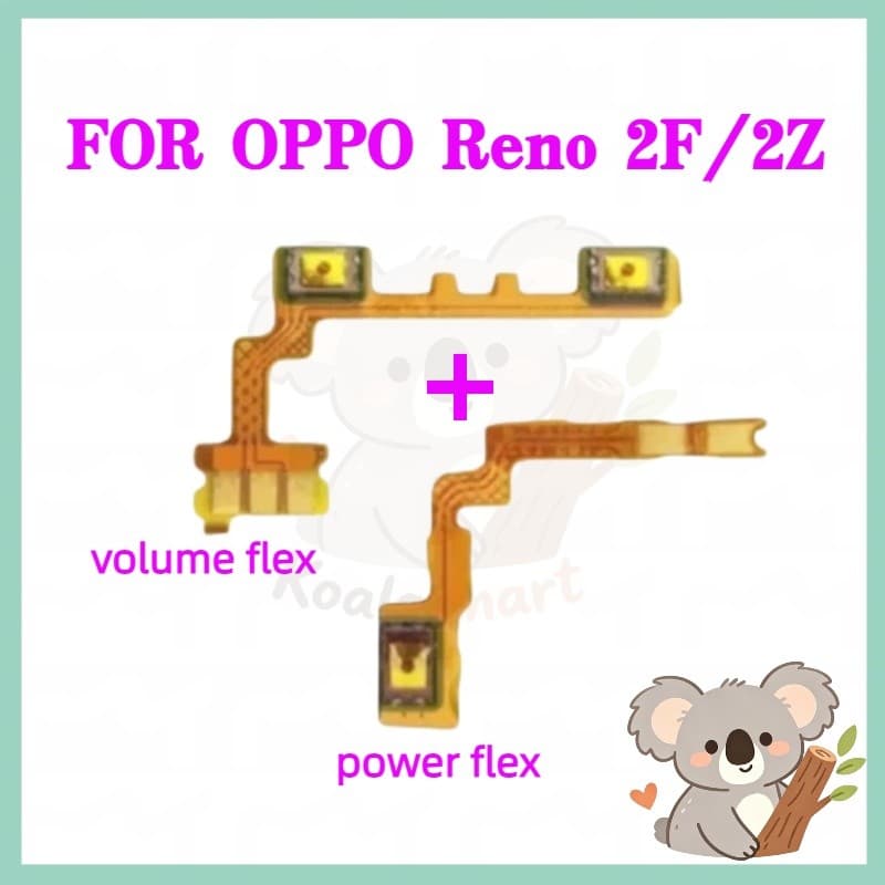 สําหรับ OPPO Reno 2F/ OPPO Reno 2Z โทรศัพท์สวิทช์ Key Power On Off Volume up down ปุ่มด้านข้างปุ่ม Flex เปลี่ยน รูปที่ 8