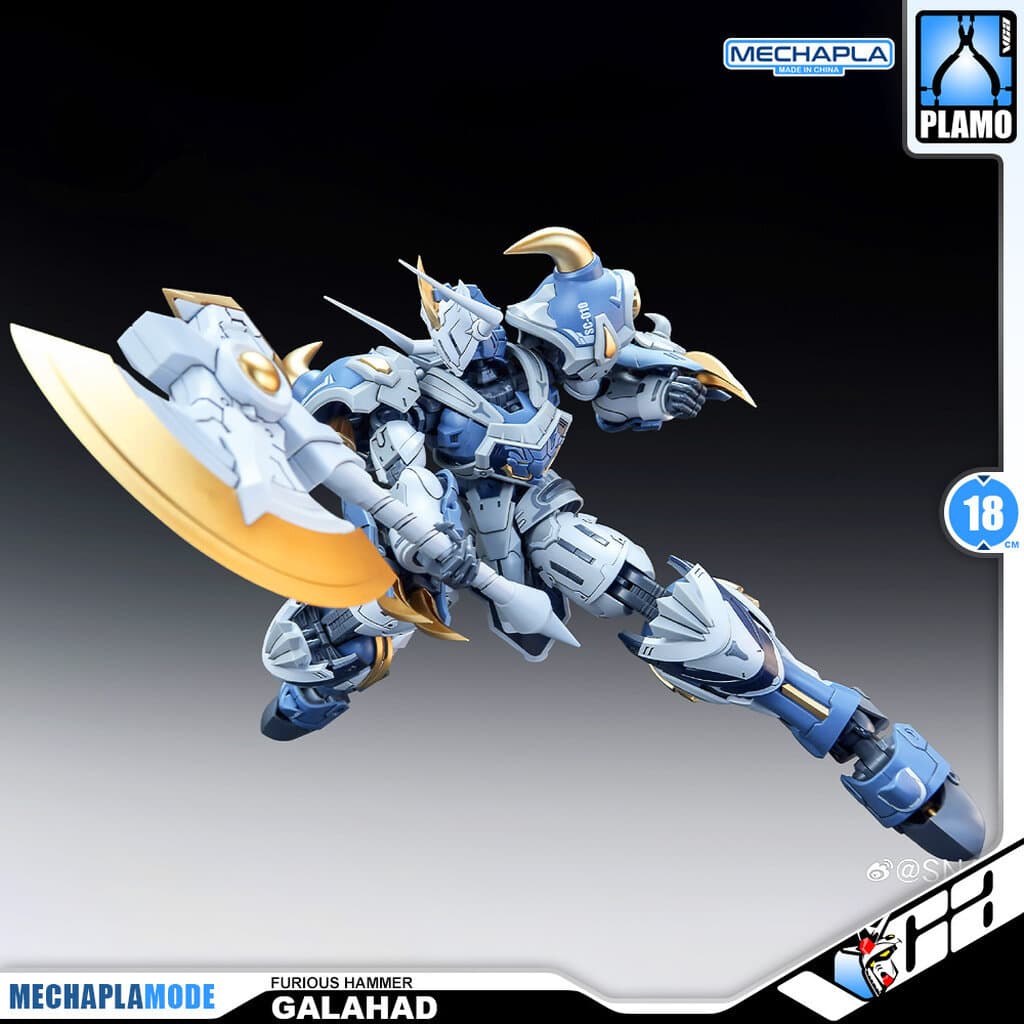 VCA SNAA FURIOUS WARHAMMER GALAHAD ACTION MODEL MECHA TOY REAL GRADE RG ประกอบ หุ่นยนต์โมเดลของเล่น รูปที่ 6